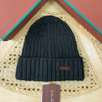 Loro Piana Moltrasio Beanie Men's And Women's Fashion Trend Knitted Leather Label Warm Hat Autumn And Winter High Street Comfortable Hat  #81453