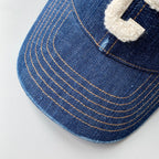 Celine Men Women Fashion Vintage Cowboy Letter Embroidery Baseball Cap Blue Casual Duck Hat #75545