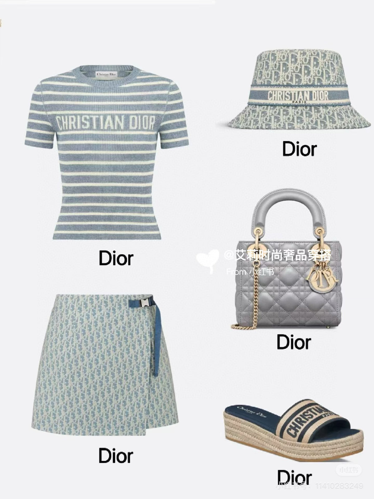 Dior D-Bobby Women's Monogrammed Printed Fisherman's Hat Narrow Brim Bucket Hat Cap #76669