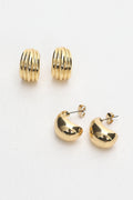 Monroe Stud Earring Set Gold