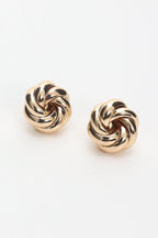 Lilibet Rope Knot Earrings Gold
