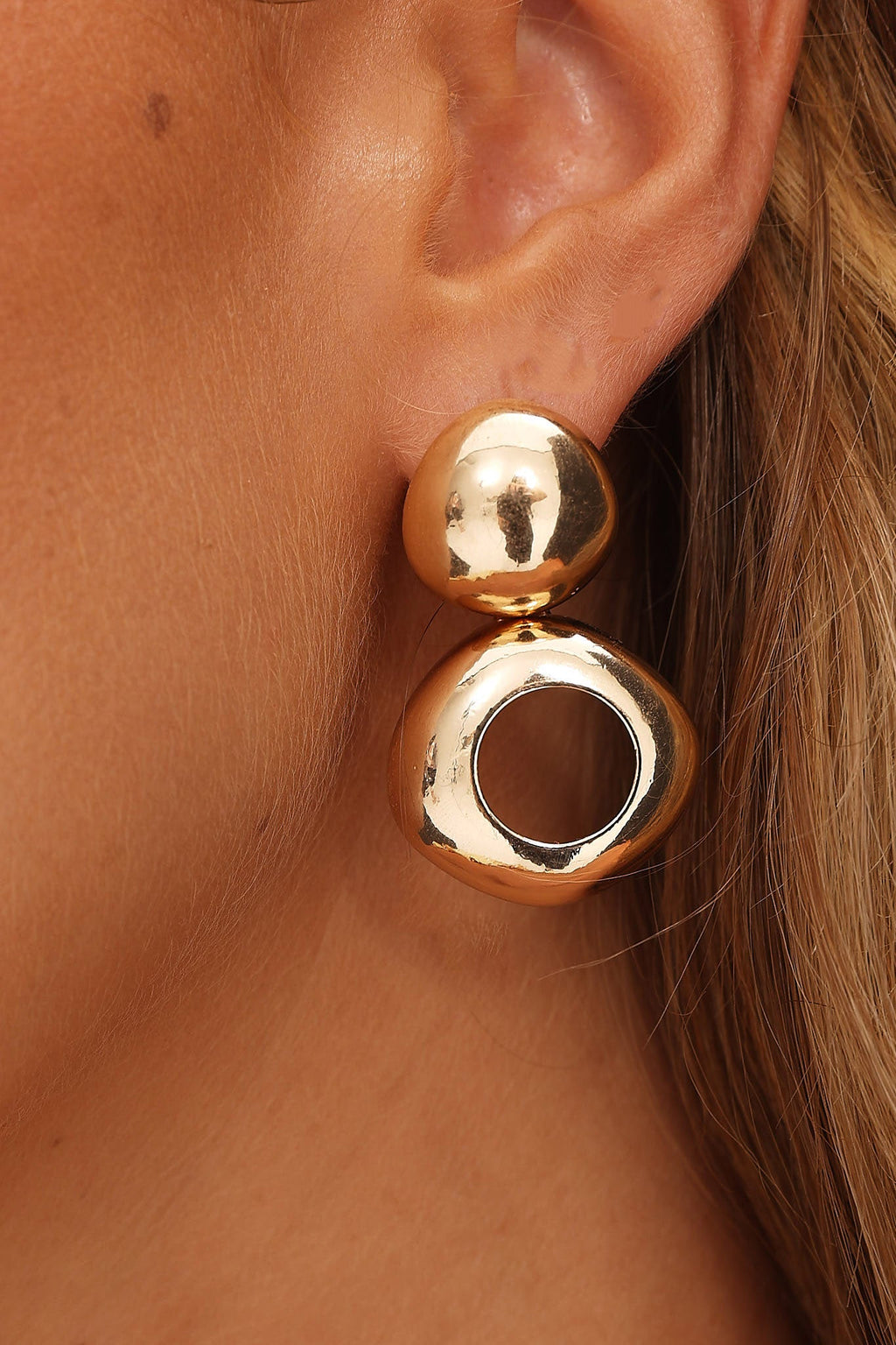Hilary Drop Earrings Gold