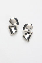 Iris Twist Earrings Silver
