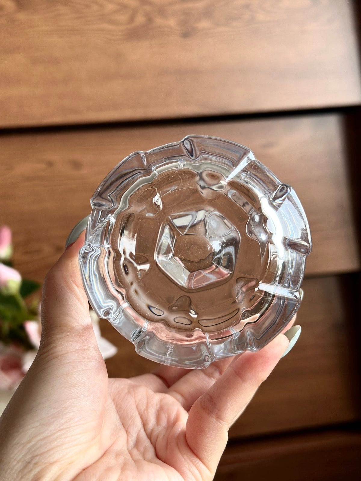 Maison Tumbler Cannage Transparent Crystal Glasses Set of 4