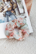 Chouchou Scrunchie Floral Green