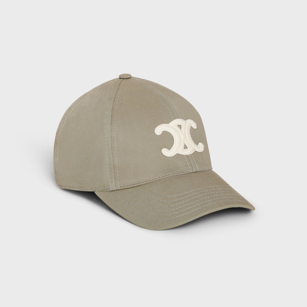 Celine Genderless Triomphe Baseball Cap In Cotton Hat #97148