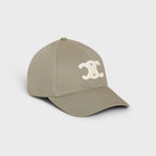 Celine Genderless Triomphe Baseball Cap In Cotton Hat #97148