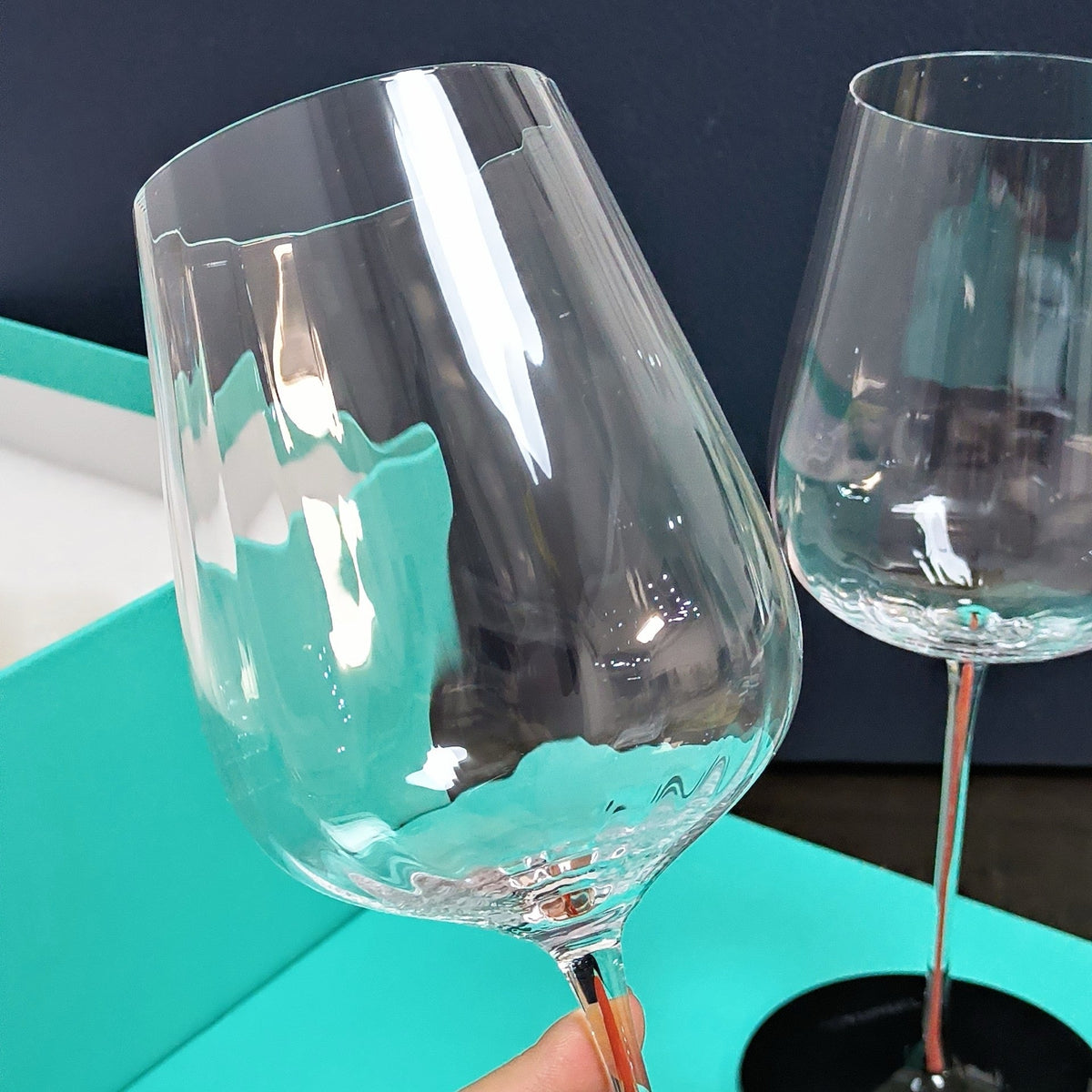 Crystal Wine Glasses Set of 2