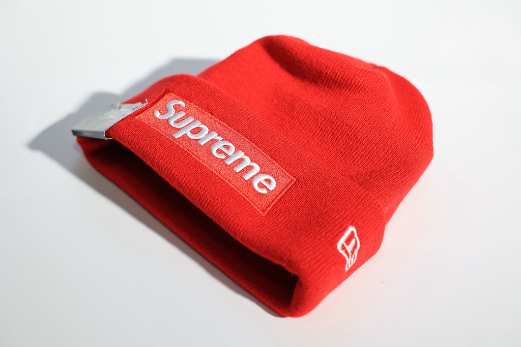 Supreme X New era box Logo Beanie Classic Embroidered Cold Hat #375609