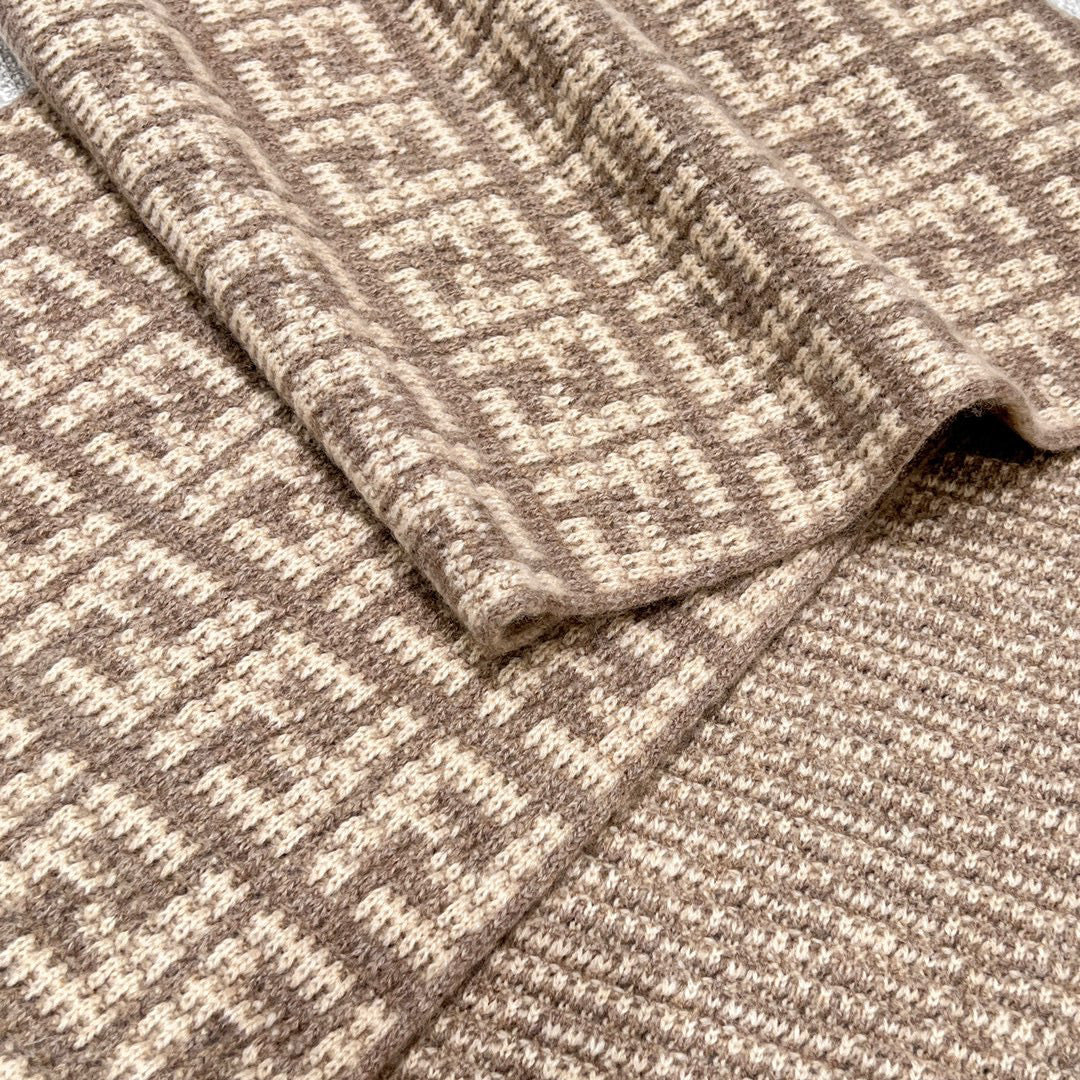Fendi Knitted Cashmere Scarf Hat #96644