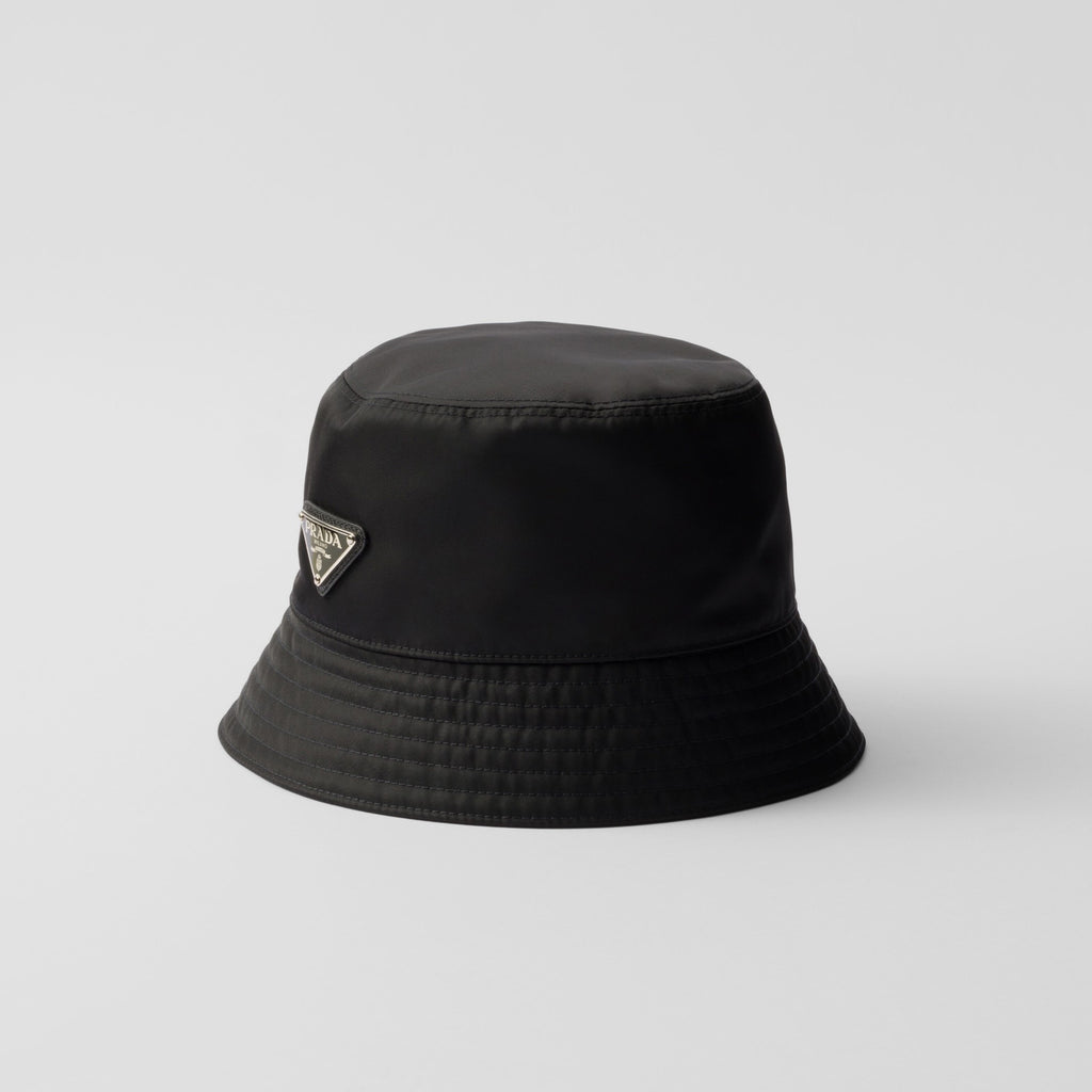 Prada Men's And Women's Fashion Casual Solid Color Triangle Logo Recycled Nylon Fisherman's Hat Style Hat Accessories #78682