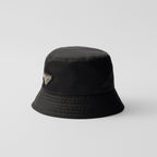 Prada Men's And Women's Fashion Casual Solid Color Triangle Logo Recycled Nylon Fisherman's Hat Style Hat Accessories #78682