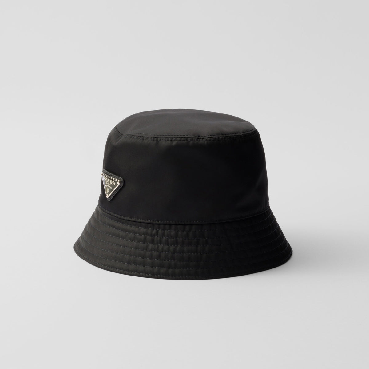 Prada Men's And Women's Fashion Casual Solid Color Triangle Logo Recycled Nylon Fisherman's Hat Style Hat Accessories #78682