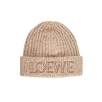 Loewe Men's and Women's Logo Letter Embroidered Ribbed Knit Fleece Cap Hat #97697