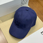 Loewe Men's And Women's Solid Color Embroidered Letter Print Cotton Baseball Cap Hat #77235