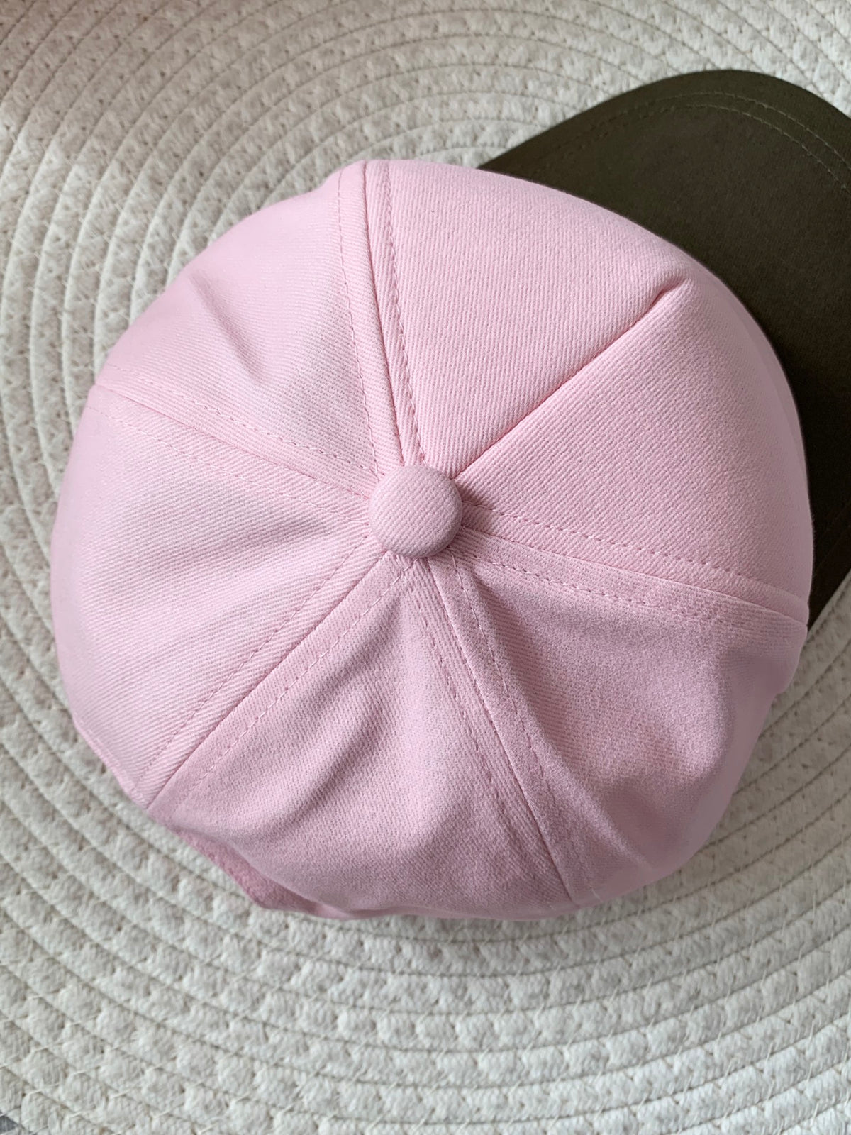 MiuMiu Men's and Women's Colorblocking Embroidered Lettered Duck Hat Cap #76282