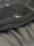 Chrome Hearts Sterling Silver Leather Embellished Cold Hat #333922