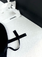 Chanel Women's Fall/Winter Black Floppy Knit Hat Cap #72794