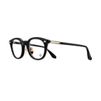 Chrome Hearts Men's and Women's Fashion Forward Round Frame Glasses With Cross Hatch Engraving Blue Light Protection And Plano Lenses Eyewear Sunglassas Accessories #78944