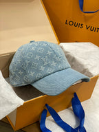 Louis Vuitton Men's And Women's Solid Color Letter Jacquard Cotton Duck Tongue Cap Hat #76291