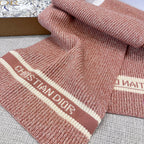 Dior WHITE Knitted Hat Scarf Two-Piece Set #21981