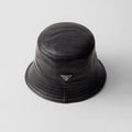 Prada Unisex Spring/Fall Fashion Casual Solid Color Fisherman's Hat with Logo Sheepskin Hat Accessories #78471