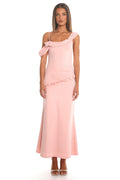 New Romantics One-Shoulder Maxi Dress Blush