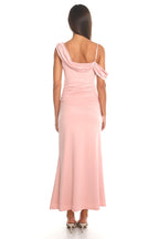 New Romantics One-Shoulder Maxi Dress Blush