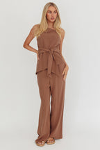Eniola Drawstring Pants Chocolate