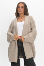 Jinnica Long Knit Cardigan Oat