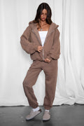 DOVE PLUS SIZE Plush Fleece High Waist Sweatpants