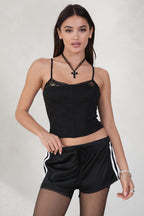 Ginah Solid Low Rise Sport Shorts