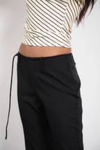 COLETTE Slit Cropped Dress Pants