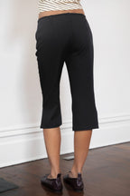 COLETTE Slit Cropped Dress Pants