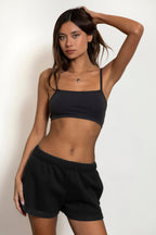 CARLY Cloud Fleece Low Rise Shorts [Partial Pre-order]