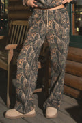 BAYOU Dark Camo Cloud Fleece Wide Leg Sweatpants