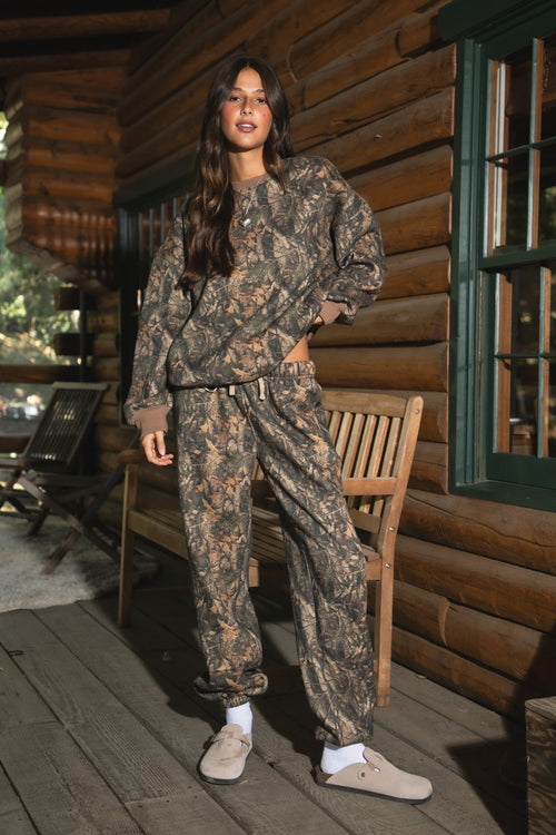 BAYOU Dark Camo Cloud Fleece Jogger Sweatpants [Pre-order]