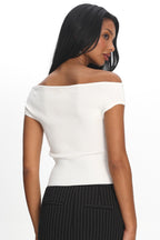 Renza Knit Top White