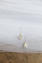 Melissa Diamante Necklace and Earrings Set Silver