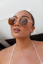 Sahara Aviator Sunglasses Tea