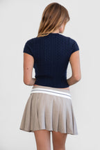 JENS Heathered Twill Mini Skirt