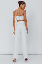 Moonlight Tango High Waist Pants White