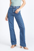 DR DENIM Moxy Straight Jeans Cape Dark Plain