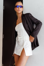Butterfly Effect Notch Lapel Jacket Black