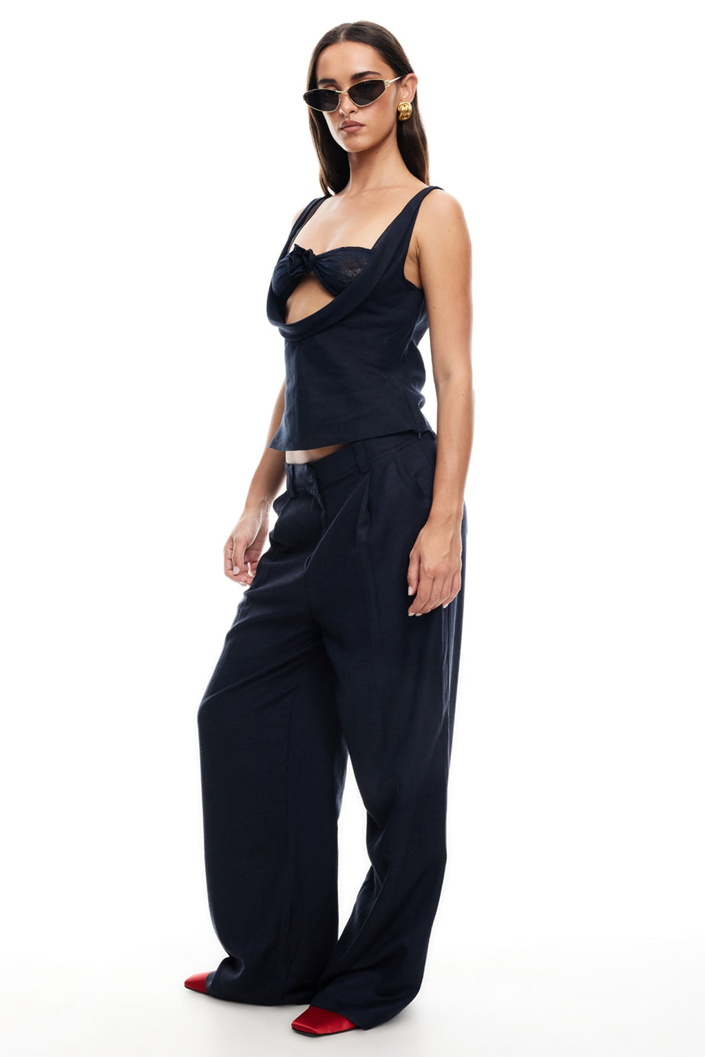 LIONESS La Quinta Pants Navy