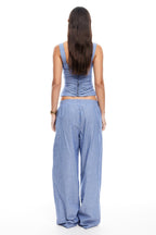 LIONESS Cobain Pants Navy Stripe