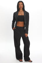 LIONESS Lune Blazer Onyx Pinstripe