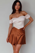 Je T'aime Off-Shoulder Top Champagne