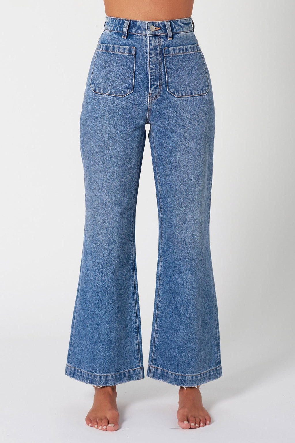 ROLLA'S Sailor Jean Janet Recycled Mid Vintage Blue