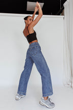 ROLLA'S Sailor Jean Janet Recycled Mid Vintage Blue